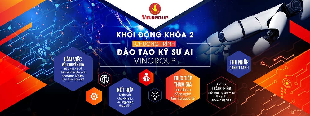 Vingroup công bố triển khai Khoá 2 Chương trình đào tạo kỹ sư AI