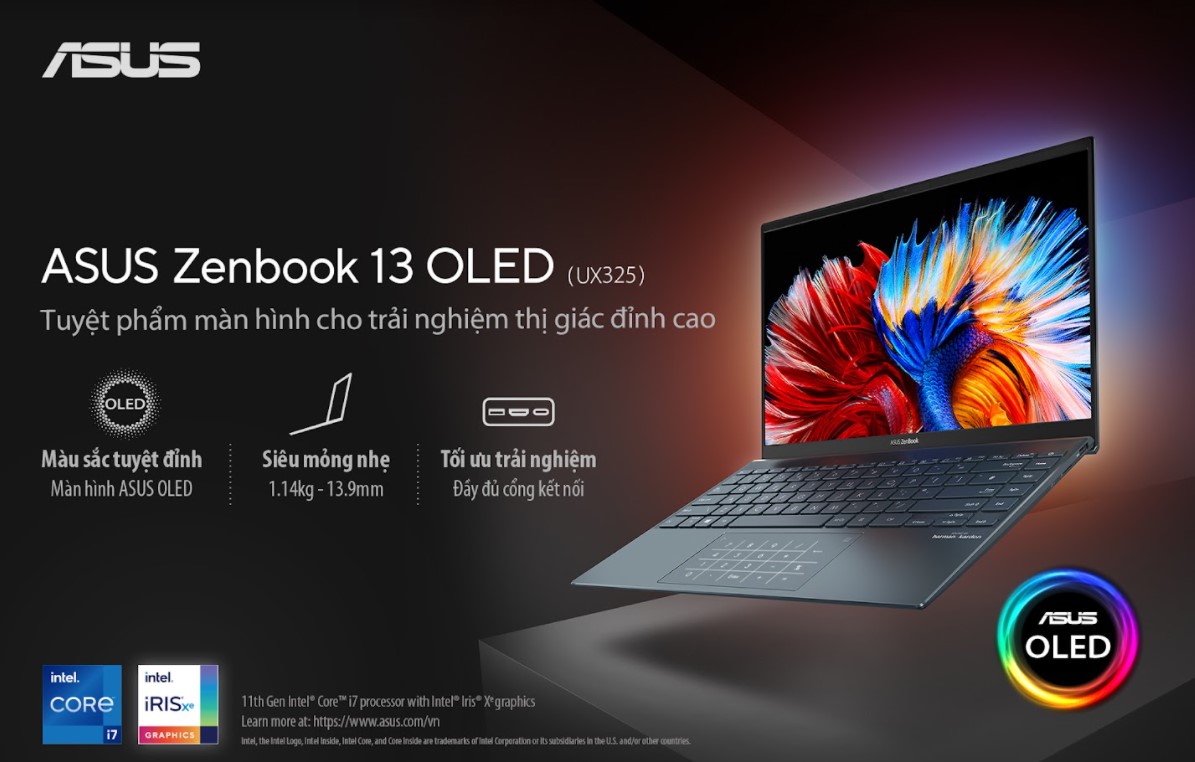 Điểm qua loạt laptop ASUS trang bị công nghệ màn hình OLED tại Việt Nam