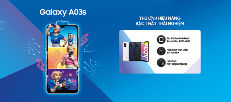 Samsung mở bán Galaxy A03s: Nhiều cải tiến vượt trội về hiệu năng