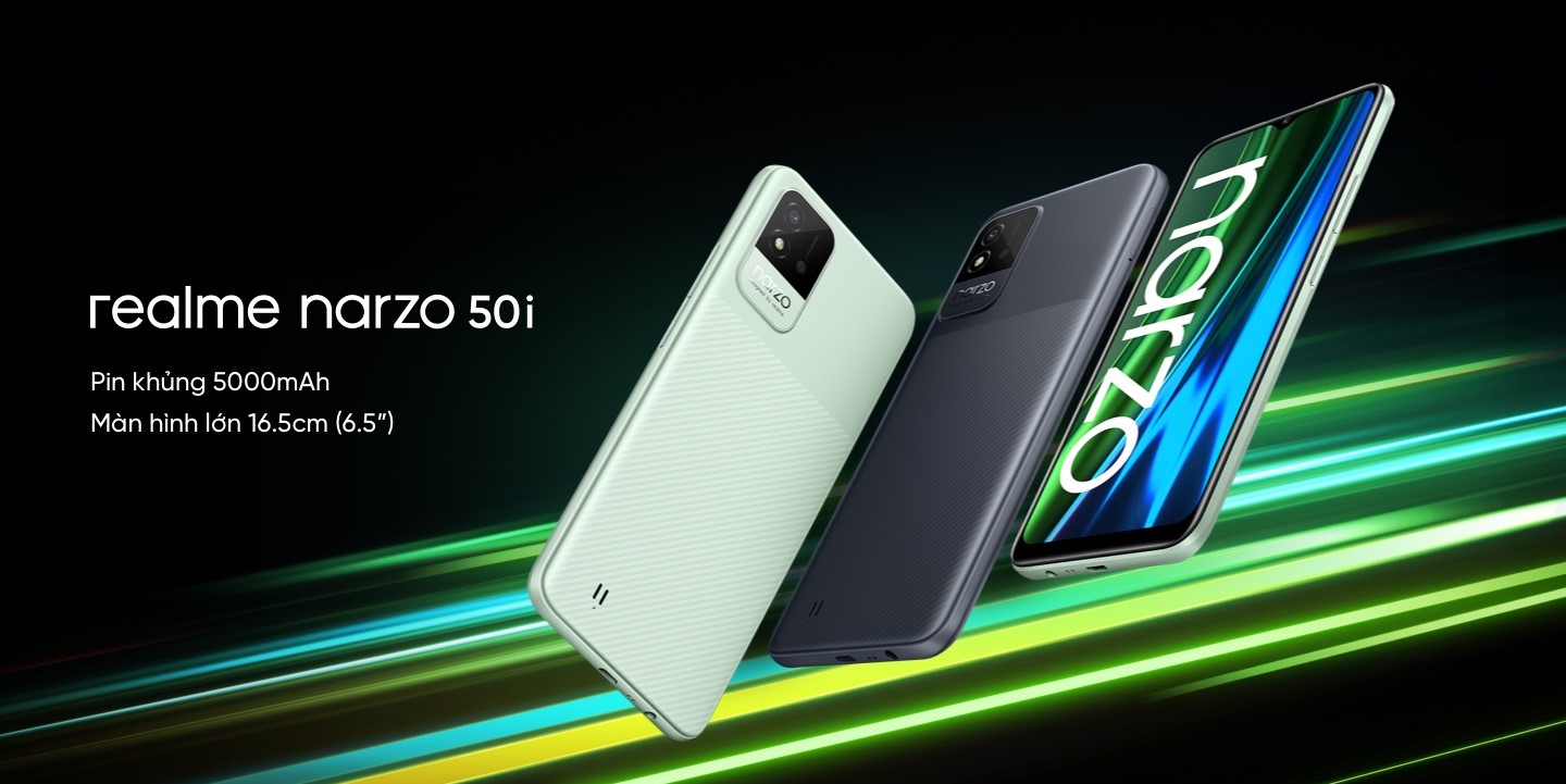 realme ra mắt smartphone Narzo 50i/C25Y và dây đeo thông minh Band 2