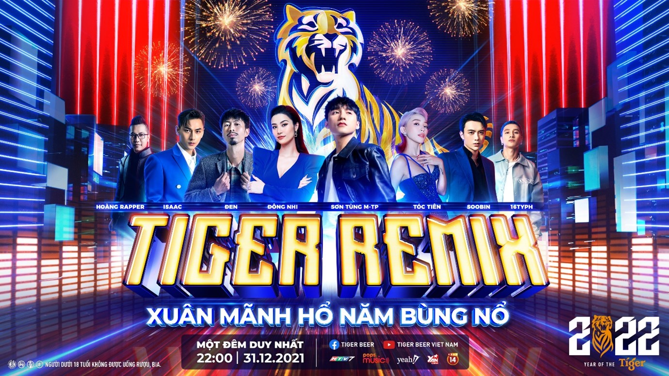 "Xuân Mãnh Hổ - Năm Bùng Nổ" cùng đại tiệc âm nhạc thực tế ảo Tiger Remix 2022