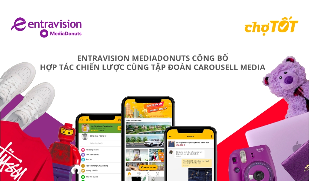 Entravision MediaDonuts đưa Chợ Tốt vào hệ thống các nền tảng quảng cáo