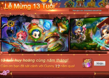 Mừng sinh nhật 13 tuổi, Gunny PC tri ân game thủ bằng những gói quà đặc biệt