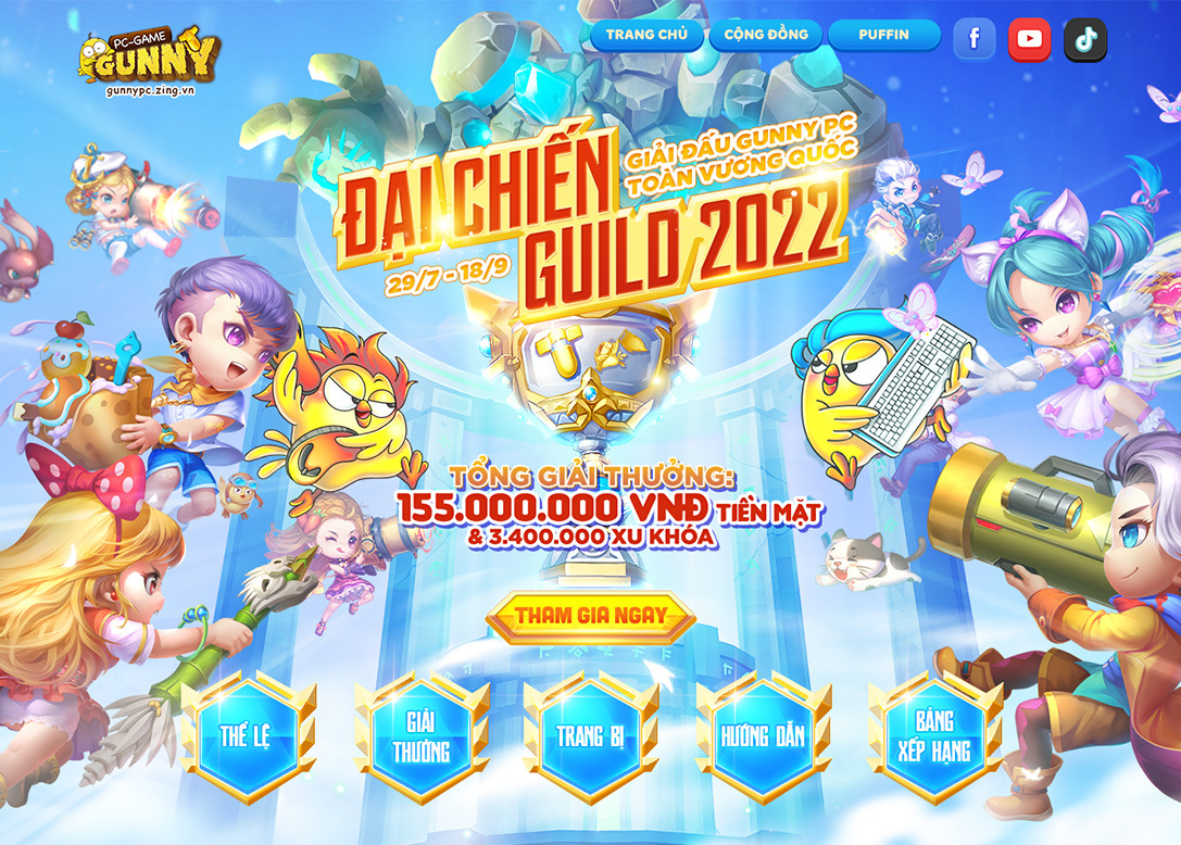Gunny PC: Đại Chiến Guild 2022 chính thức khởi tranh với giải thưởng hấp dẫn