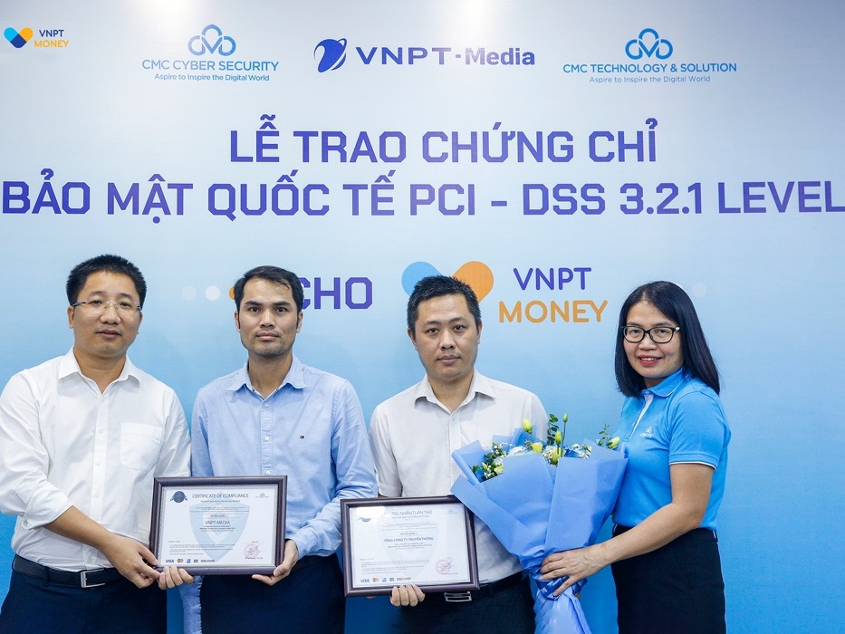 Vượt qua 12 nhóm tiêu chuẩn, VNPT Money nhận chứng chỉ bảo mật PCI-DSS