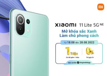 Xiaomi 11 Lite 5G NE có thêm phiên bản Xanh Bạc Hà độc quyền tại Thế Giới Di Động