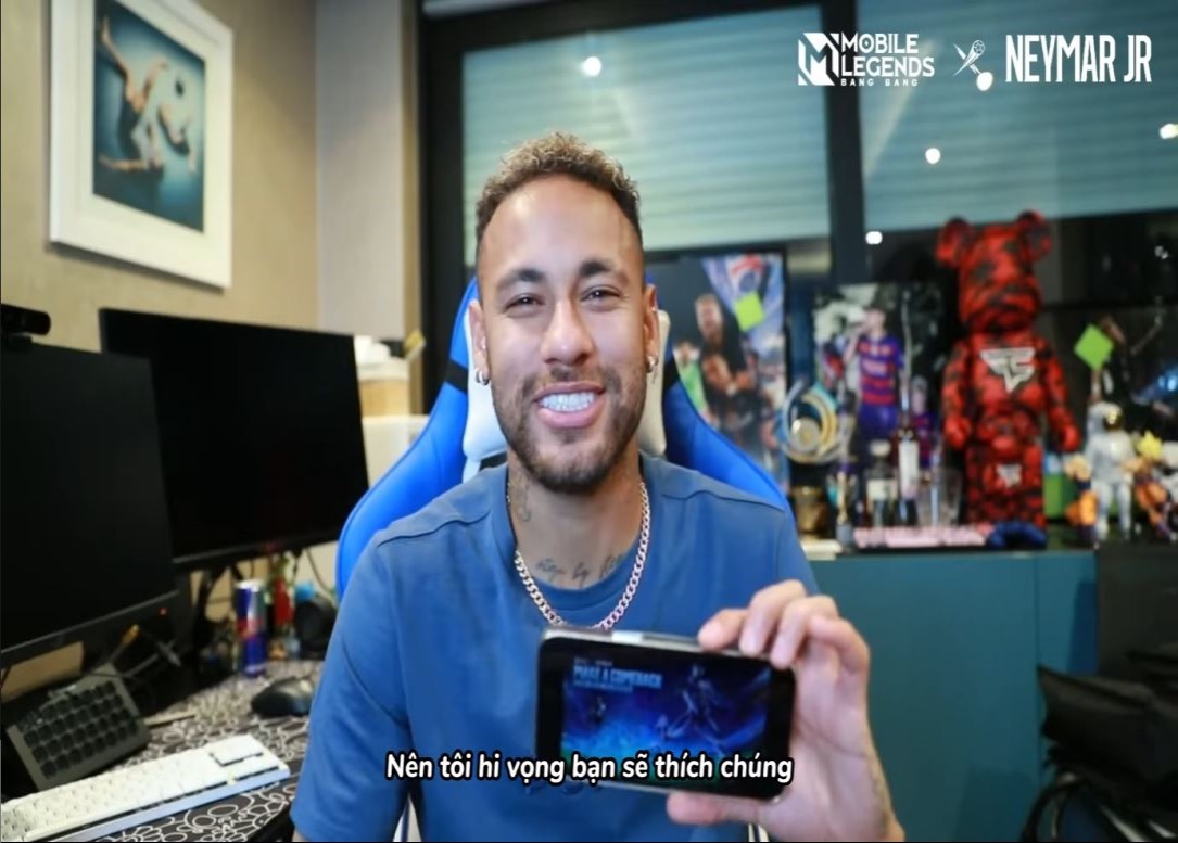 Neymar nhắn nhủ cộng đồng Mobile Legends: Bang Bang về bộ skin vừa ra mắt