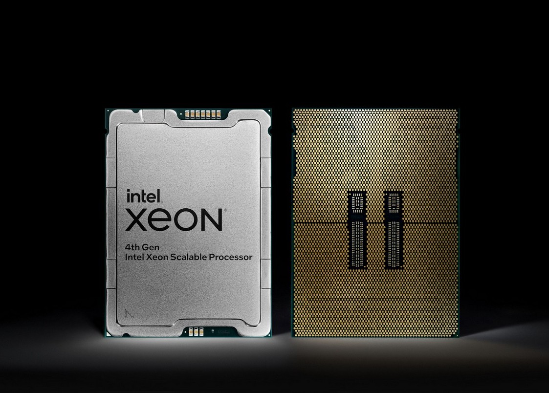 On Jan. 10, 2023, Intel introduced 4th Gen Intel Xeon Scalable processors, delivering the most built-in accelerators of any central processing unit in the world. (Credit: Intel Corporation)