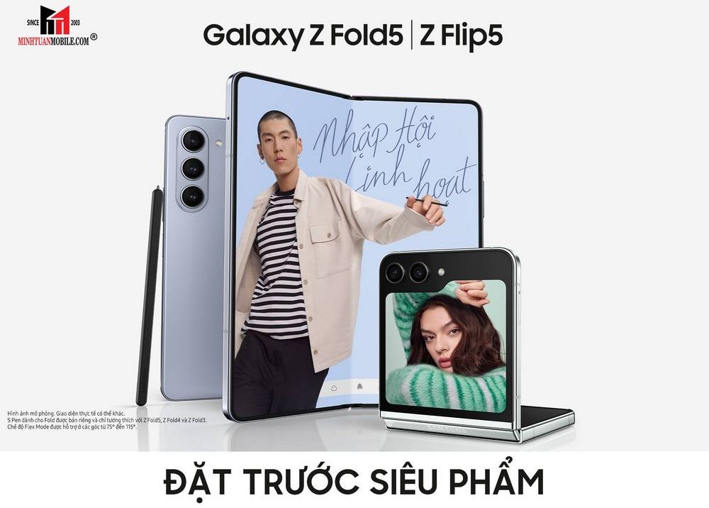 Nhận quà 17 triệu đồng khi đặt trước Galaxy Z Flip5/Fold5 tại Minh Tuấn Mobile