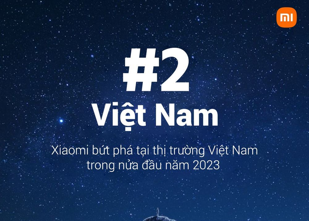 Xiaomi có thị phần smartphone lớn thứ 2 tại Việt Nam