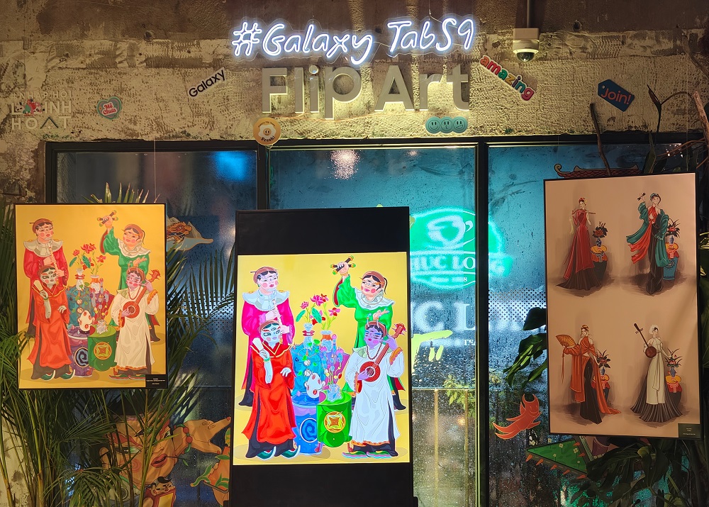 Bùng nổ đêm hội tranh dân gian Việt Nam cùng Galaxy Tab S9