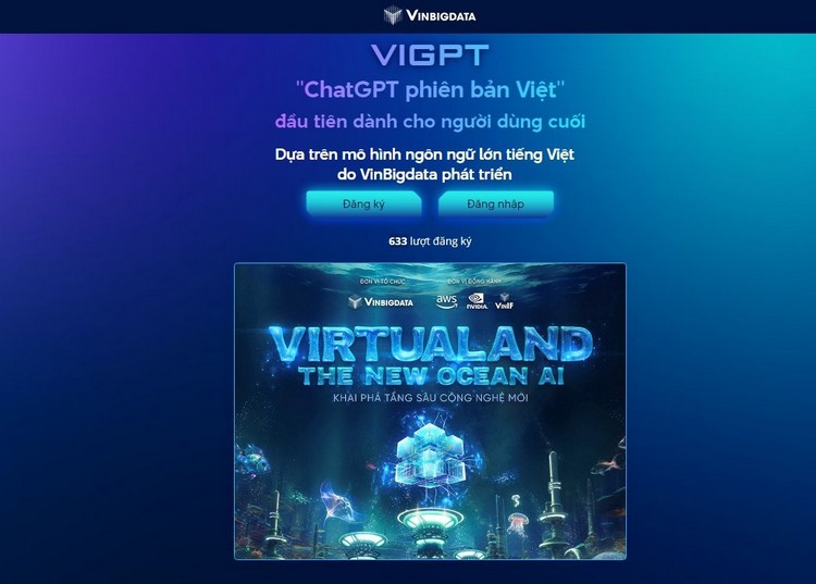Ứng dụng ViGPT chính thức ra mắt