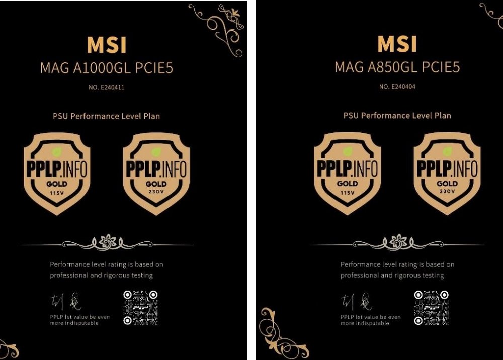 Các bộ nguồn MSI đạt chứng nhận PPLP ATX 3.0 mới