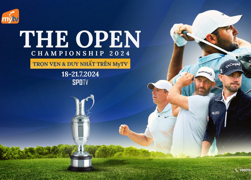 The Open Championship 2024 được MyTV phát độc quyền
