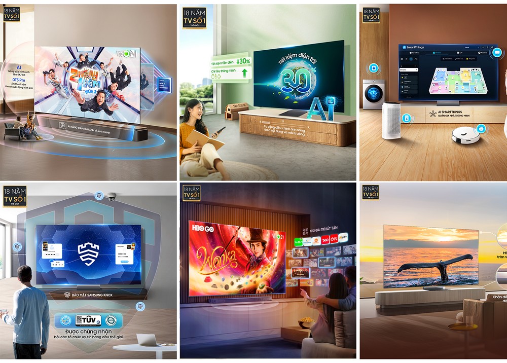 Samsung AI TV: Thăng hạng trải nghiệm sống thông thái