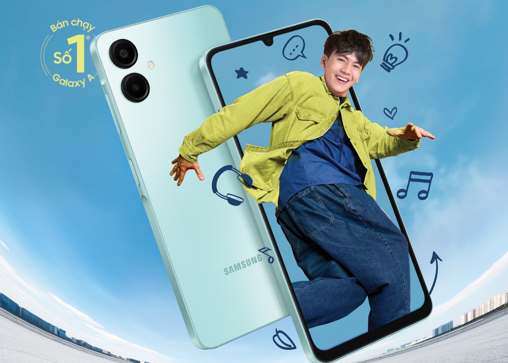 Galaxy A06 ra mắt: Màn hình lớn, pin lâu bền bỉ