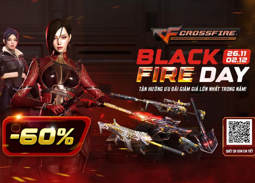 Đột Kích đưa Black Fireday tới các phòng game