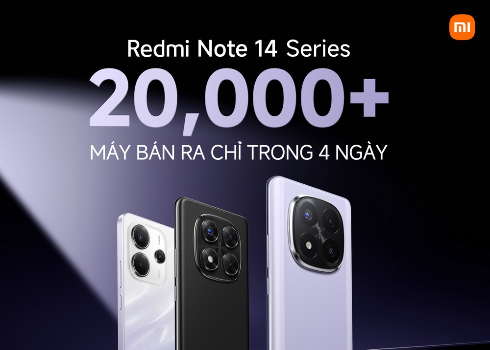 Redmi Note 14 Series tạo cơn sốt sau 4 ngày mở bán