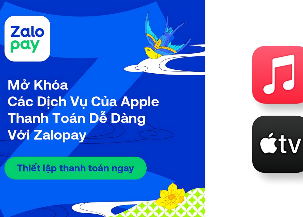 Thanh toán mọi giao dịch App Store với Zalopay