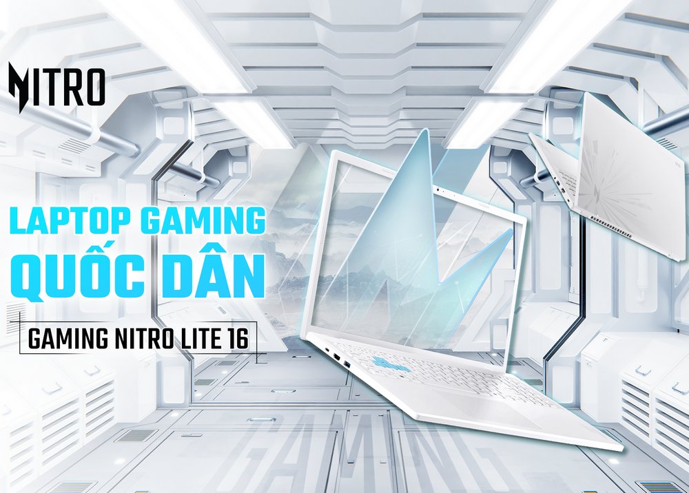 Acer Nitro Lite 16: Laptop gaming mỏng nhẹ ấn tượng