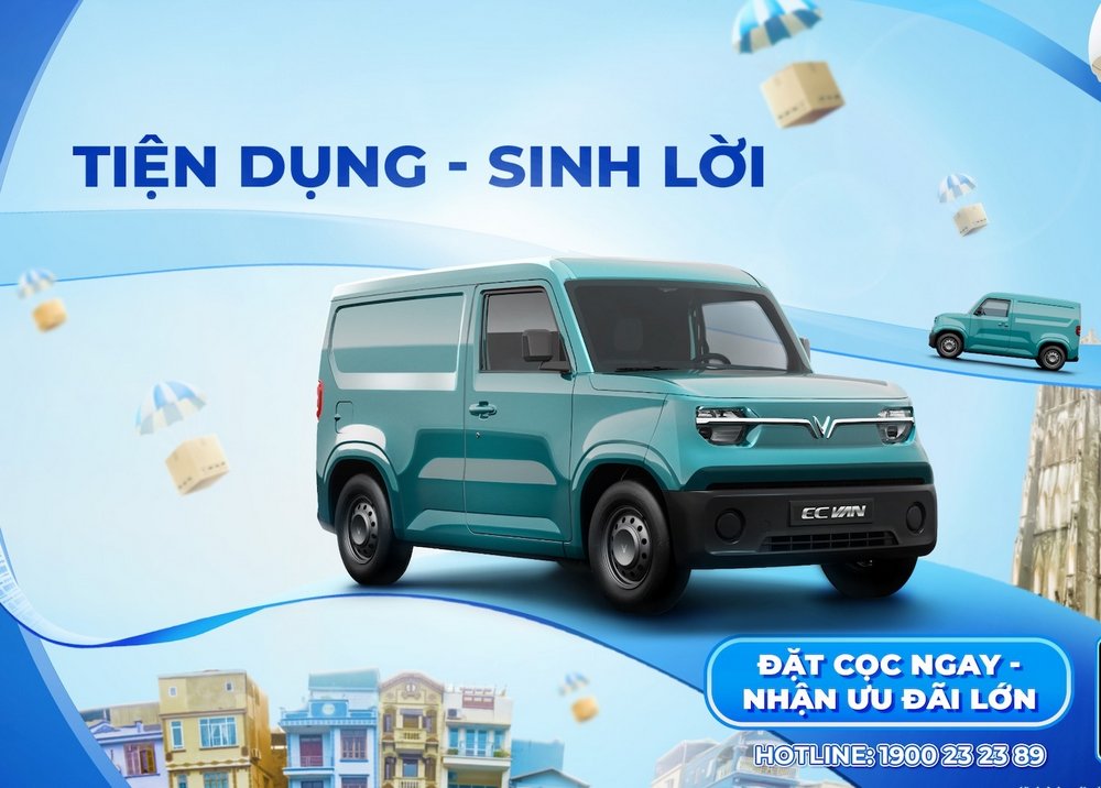 VinFast ra mắt xe điện chở hàng cỡ nhỏ EC Van