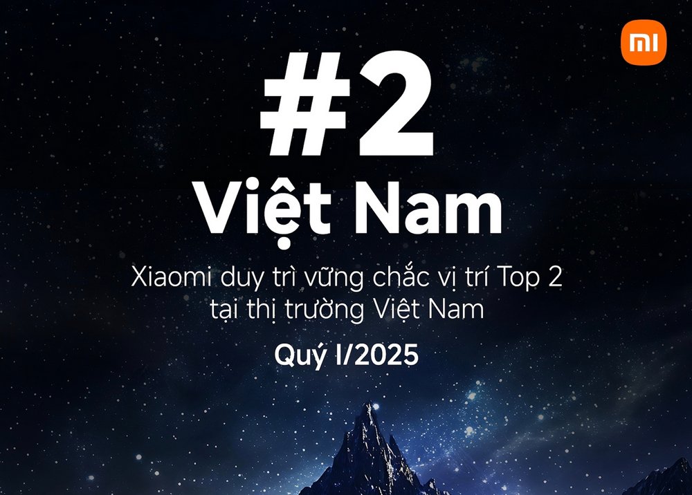 Xiaomi trở lại Top 2 thị phần smartphone Việt Nam