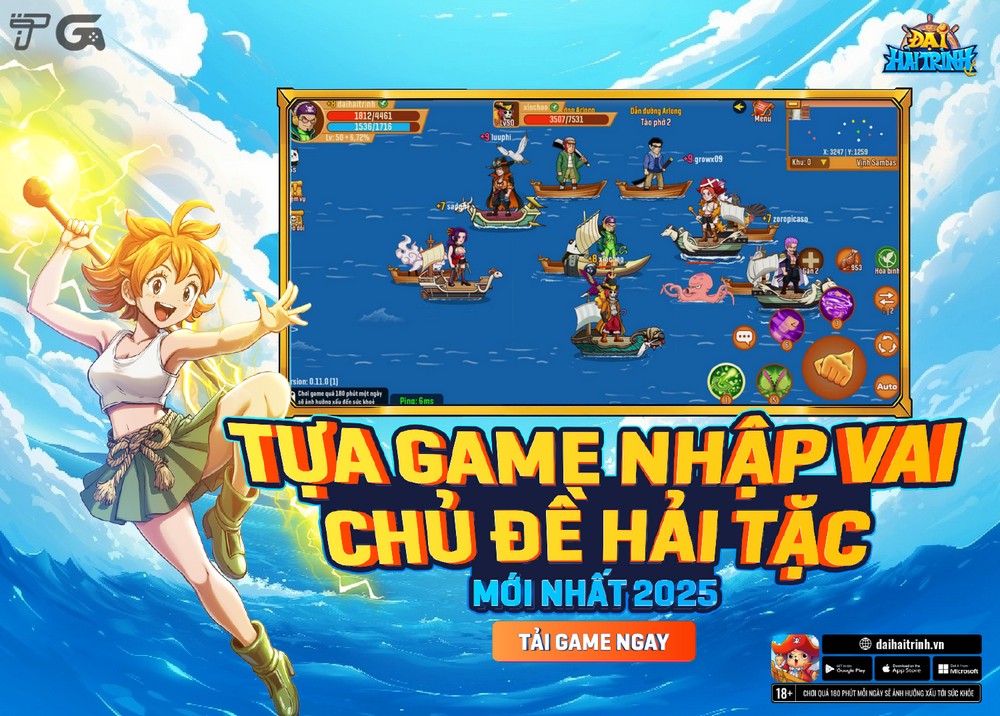 Đại Hải Trình chuẩn bị ra mắt game thủ Việt