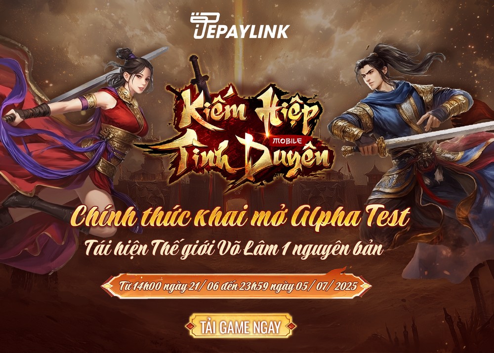 Kiếm Hiệp Tình Duyên Mobile mở Alpha Test