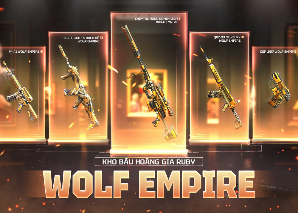 Đột Kích tung Kho Báu Hoàng Gia Ruby Wolf Empire
