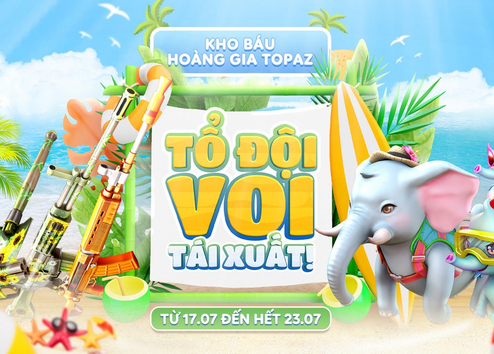 Đột Kích tung Kho Báu Hoàng Gia Topaz Tổ Đội Voi