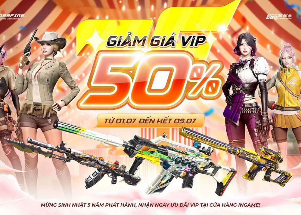 Đột Kích giảm giá loạt vật phẩm VIP