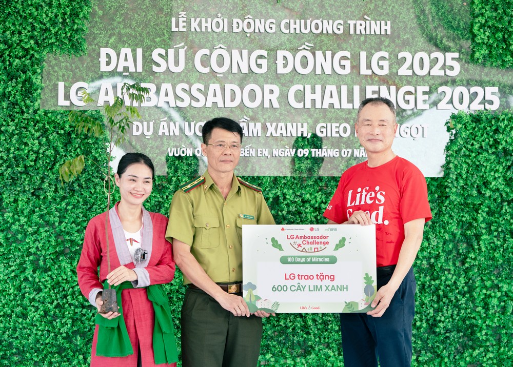 LG phủ xanh rừng và trao sinh kế tại Thanh Hóa