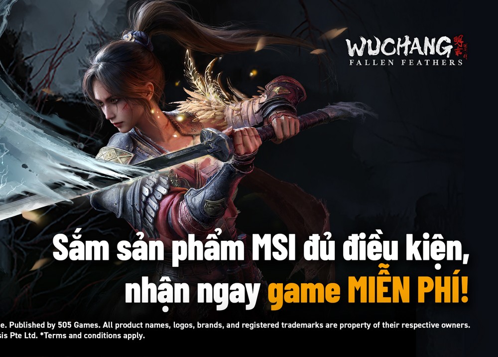 MSI tặng game WUCHANG khi mua case hoặc PSU đủ điều kiện