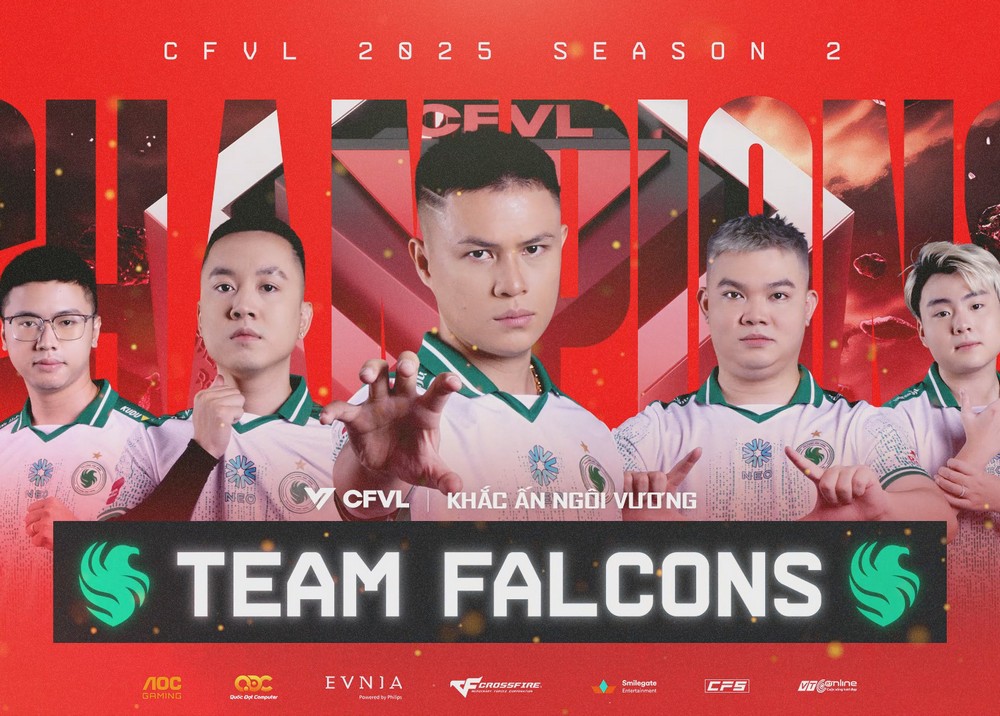 Team Falcons vô địch CFVL 2025 Mùa 2