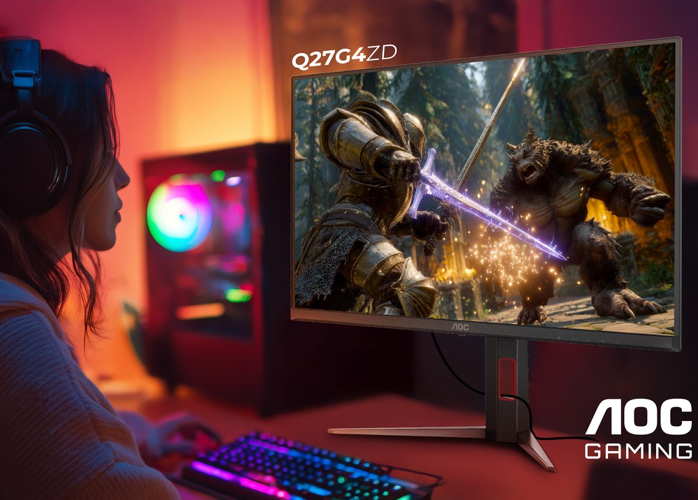 AOC Q27G4ZD ra mắt: Tặng chuột Logitech G502 Hero