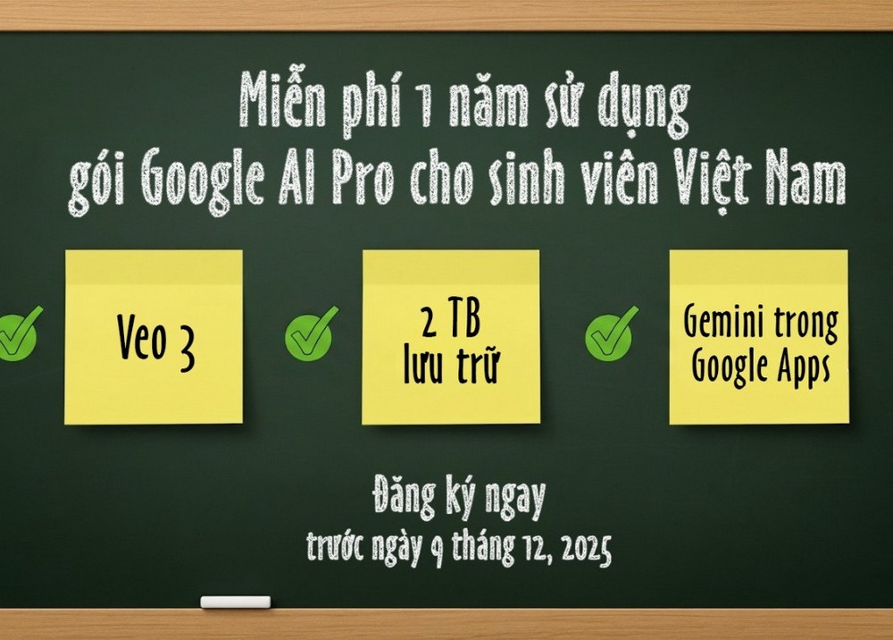Google tung ưu đãi đặc biệt cho sinh viên Việt Nam