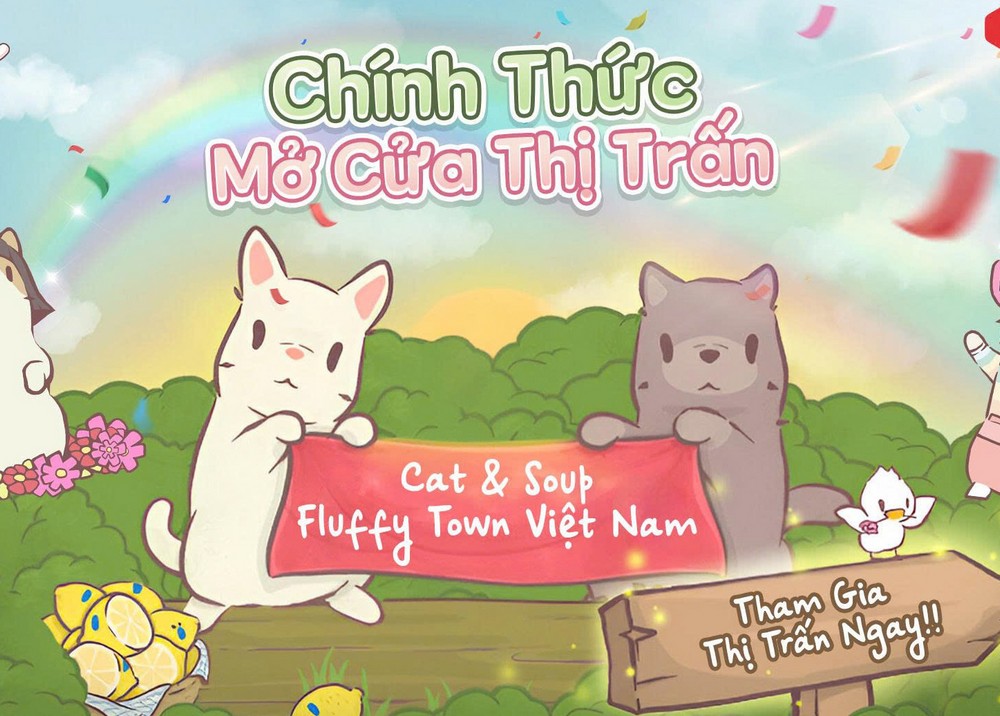 Cats & Soup: Fluffy Town có màn ra mắt bùng nổ