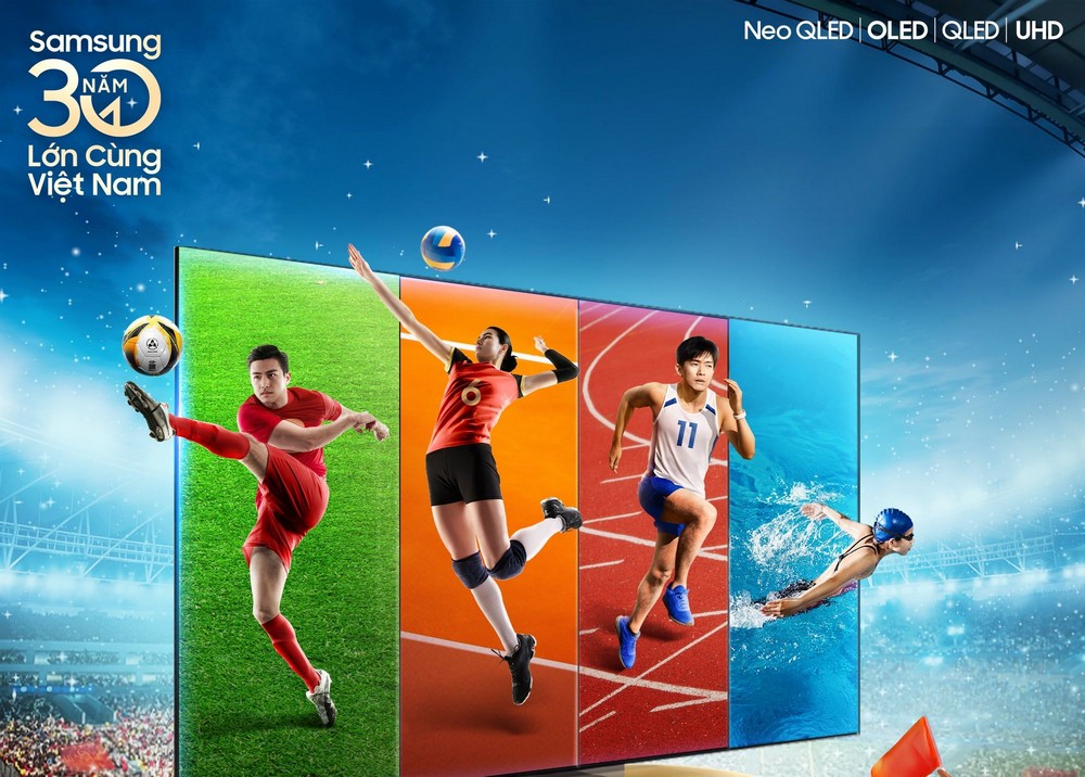 Samsung AI TV khuấy động mùa SEA Games 33