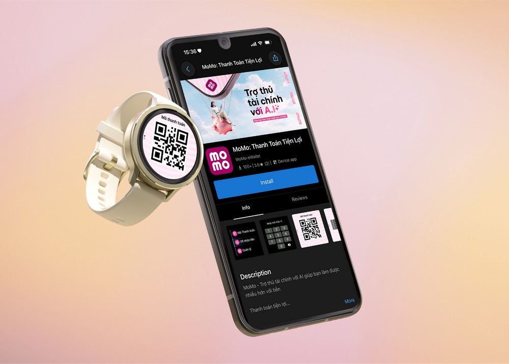 Garmin tích hợp MoMo, thanh toán QR ngay trên cổ tay