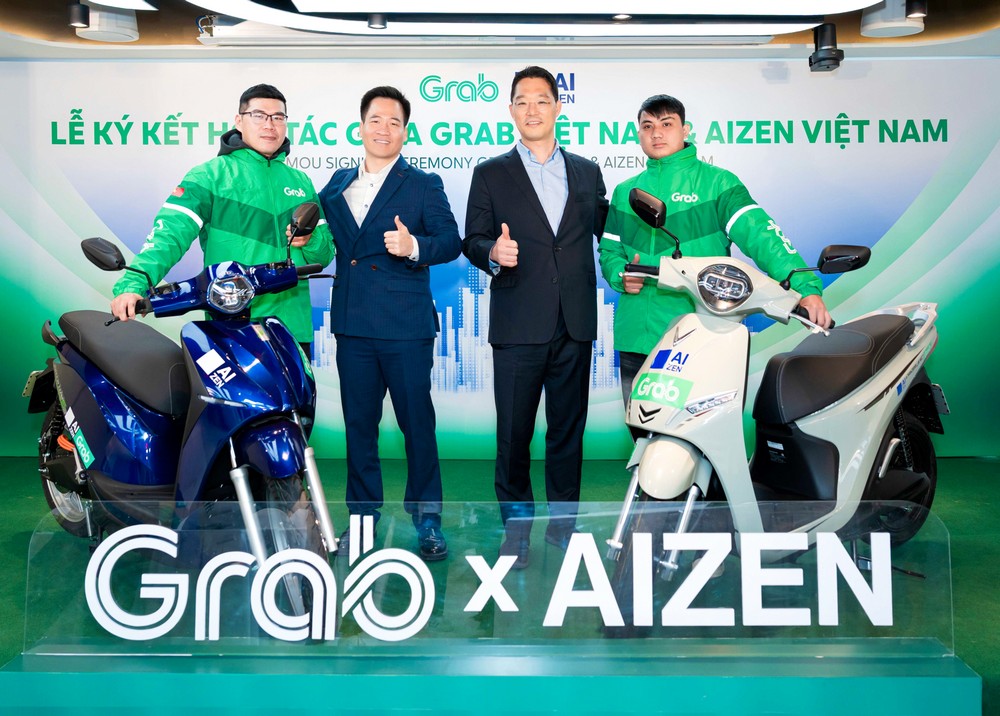 Grab bắt tay AIZEN hỗ trợ chuyển đổi giao thông xanh