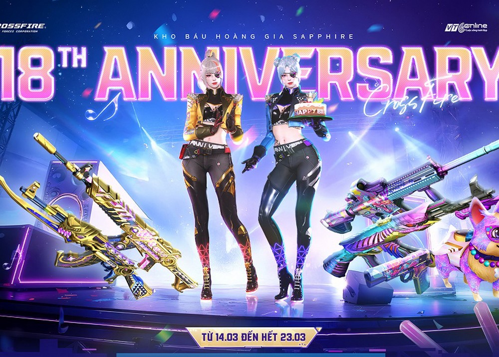 Bộ đôi Kho Báu Hoàng Gia 18th Anniversary cập bến Crossfire