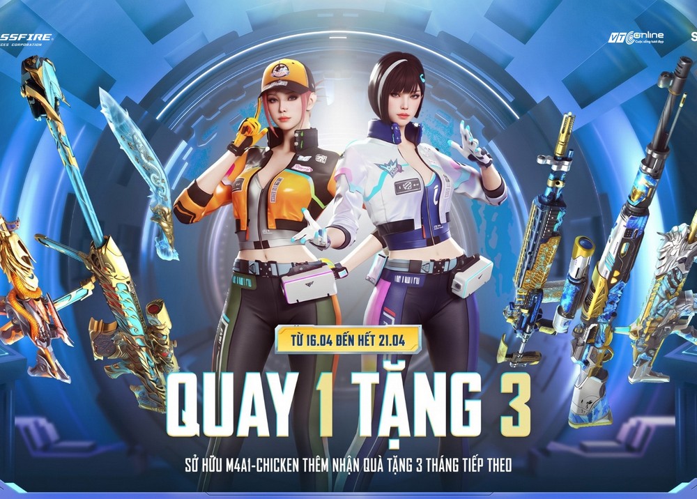 “Sở hữu 1 tặng 3” từ QCMM M4A1 Chicken của Crossfire