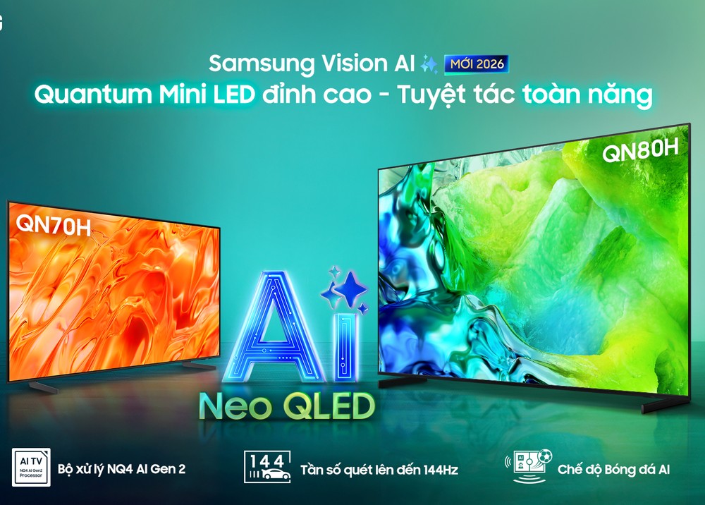 Samsung nâng tầm trải nghiệm giải trí với AI TV 2026