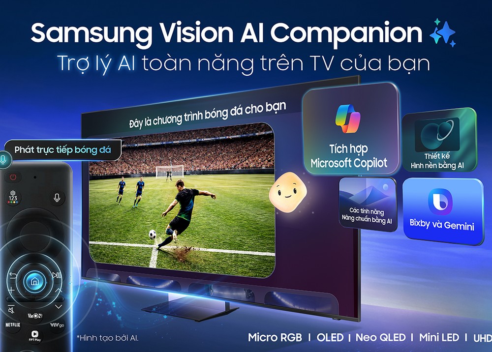 Samsung bắt tay Điện máy Xanh, mở bán bộ đôi AI TV
