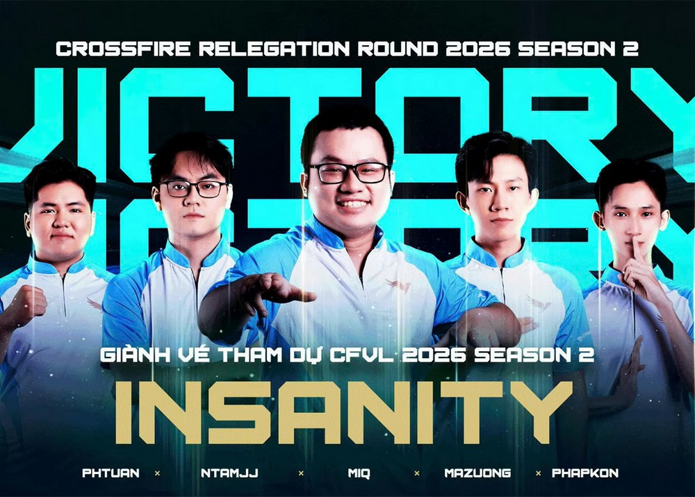 Insanity và VelocityZ trụ hạng CFVL 2026 Mùa 2