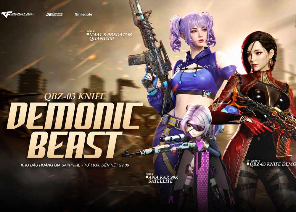 Crossfire tung Kho Báu Hoàng Gia Sapphire Demonic Beast