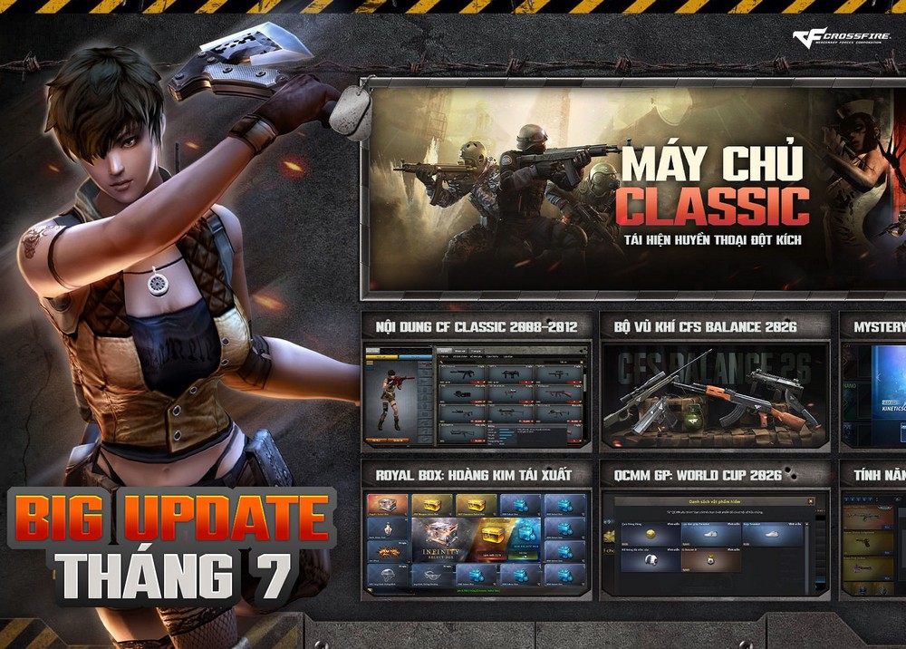 Trở về tuổi thơ với Big Update tháng 7 của Crossfire