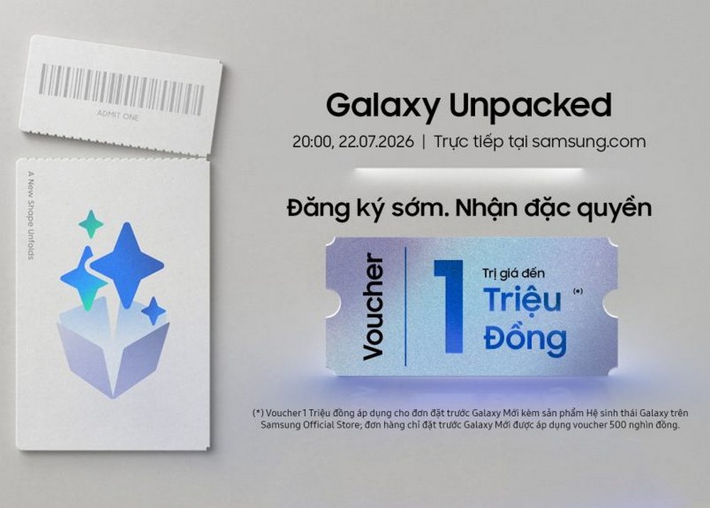 Samsung gửi thư mời sự kiện Galaxy Unpacked