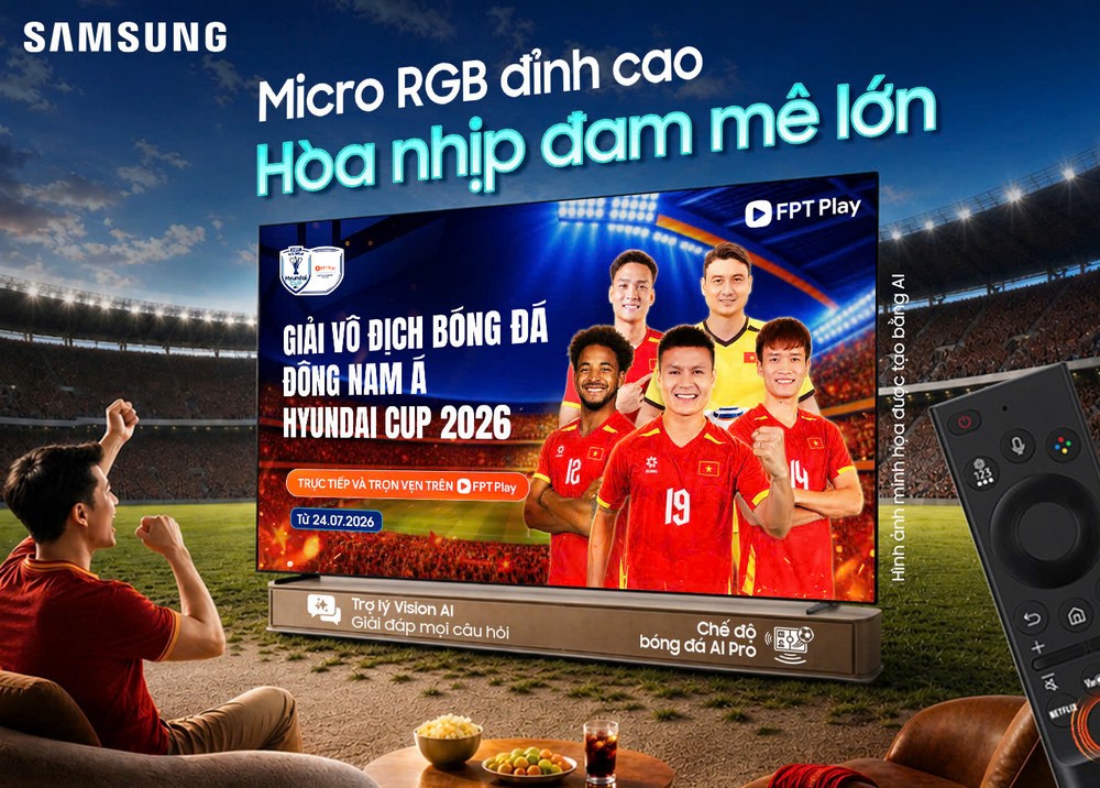 Samsung AI TV giảm mạnh trước giờ bóng lăn
